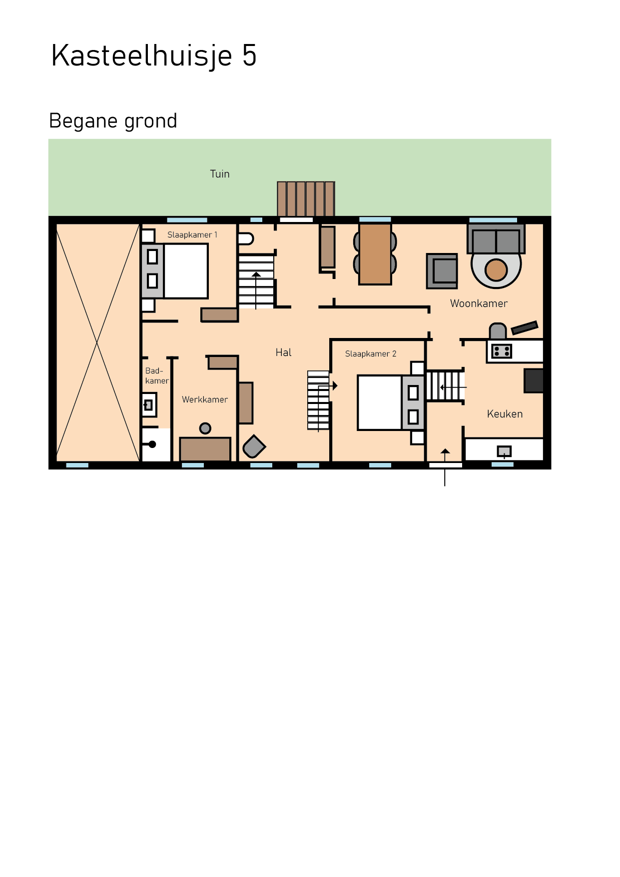 Plattegrondkasteelhuisje 5 Plattegrondkasteelhuisje 5