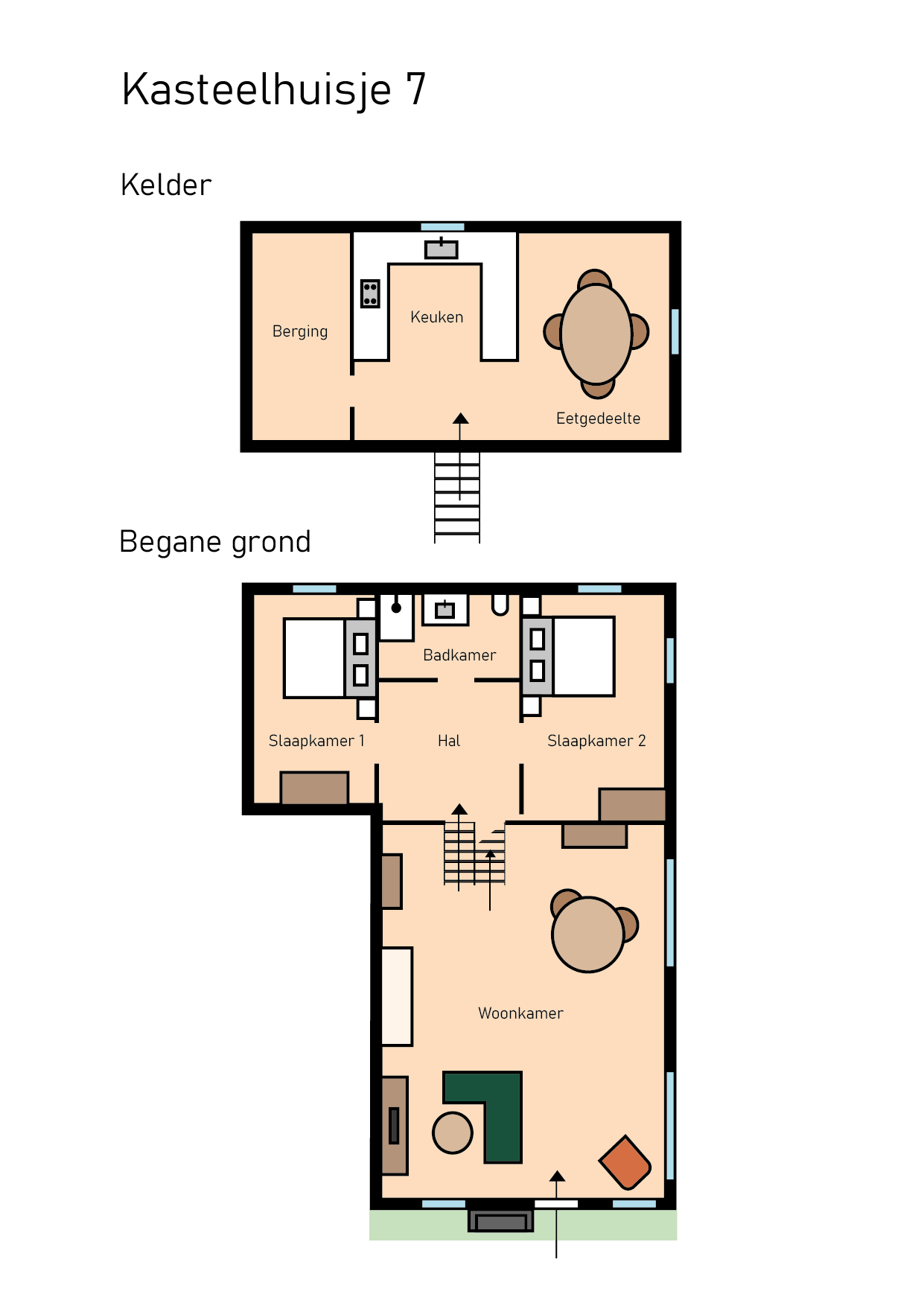 Plattegrondkasteelhuisje 7 Plattegrondkasteelhuisje 7